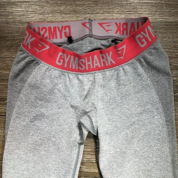 Gymshark Dry Leggings Size Small Gray Pink - Picture 6 of 8